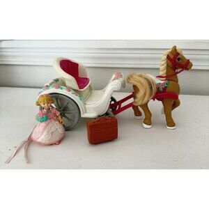 Loving Family Fisher Price Sweet Streets Horse & Carriage Just Married Complete